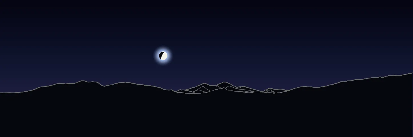 Moonset from CSU Oval